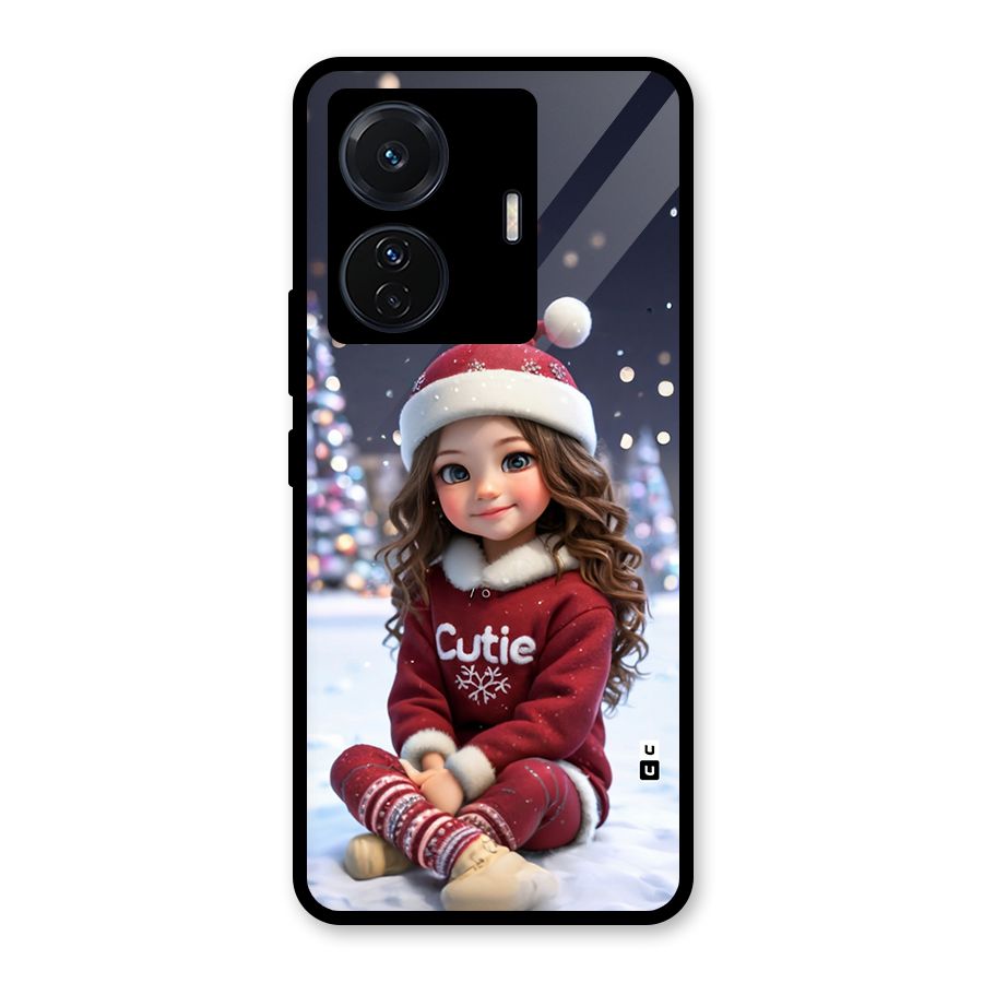 Girl In Snow Glass Back Case for Vivo T1 Pro