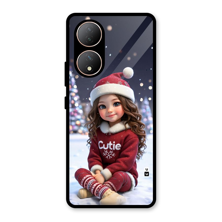 Girl In Snow Glass Back Case for Vivo T2