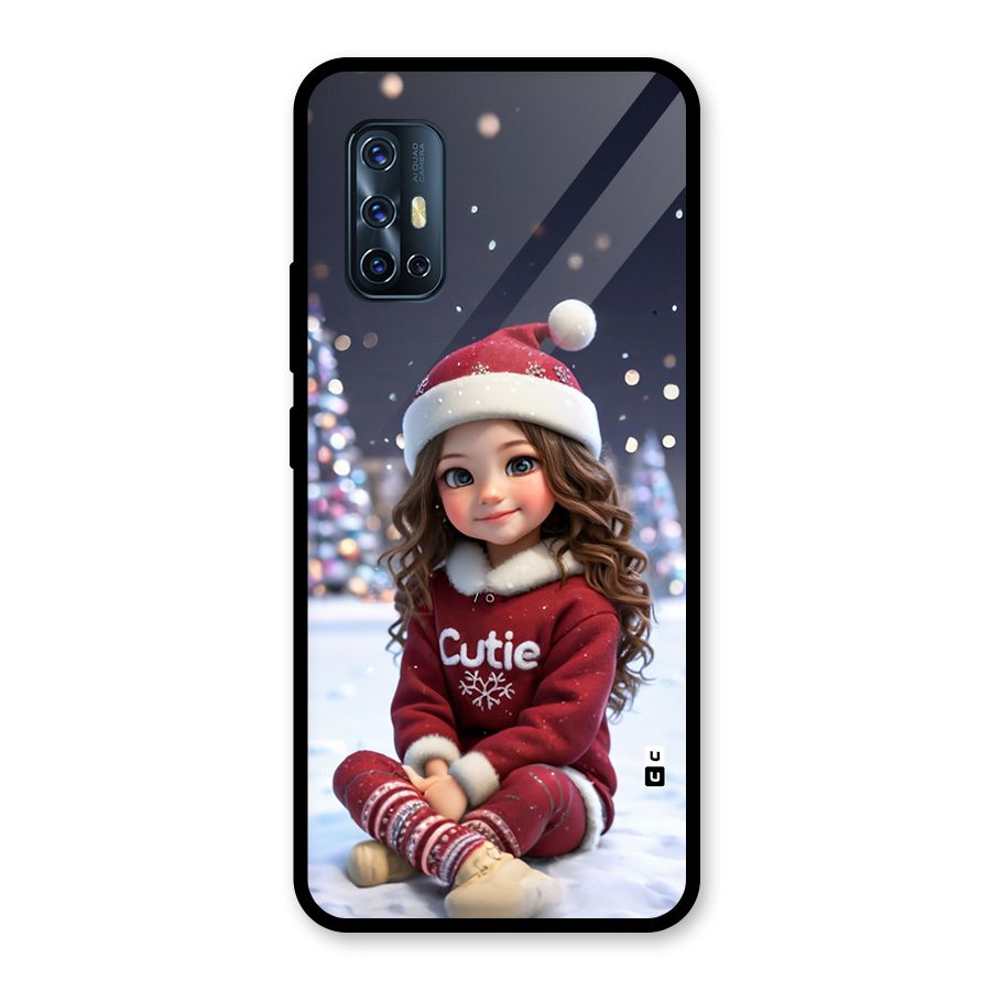 Girl In Snow Glass Back Case for Vivo V17