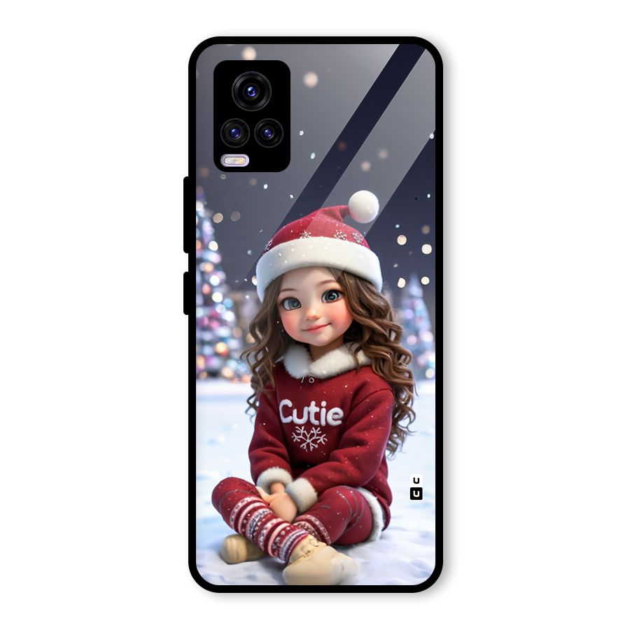 Girl In Snow Glass Back Case for Vivo V20