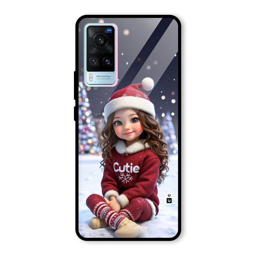 Girl In Snow Glass Back Case for Vivo X60