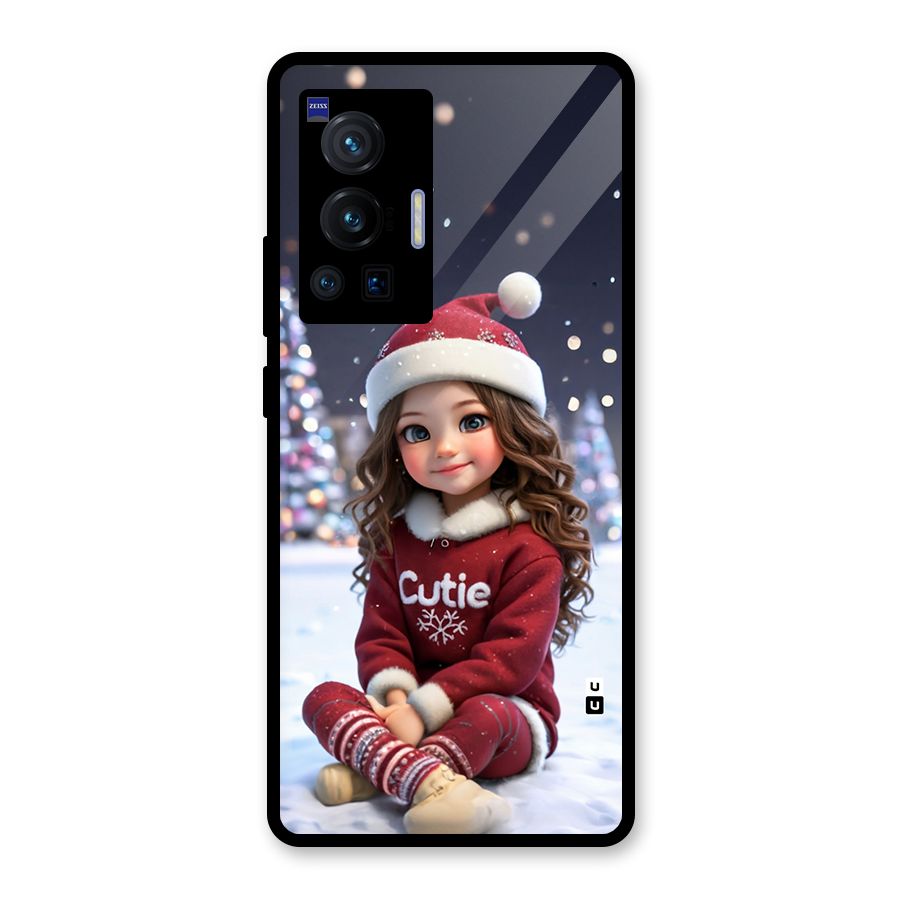 Girl In Snow Glass Back Case for Vivo X70 Pro