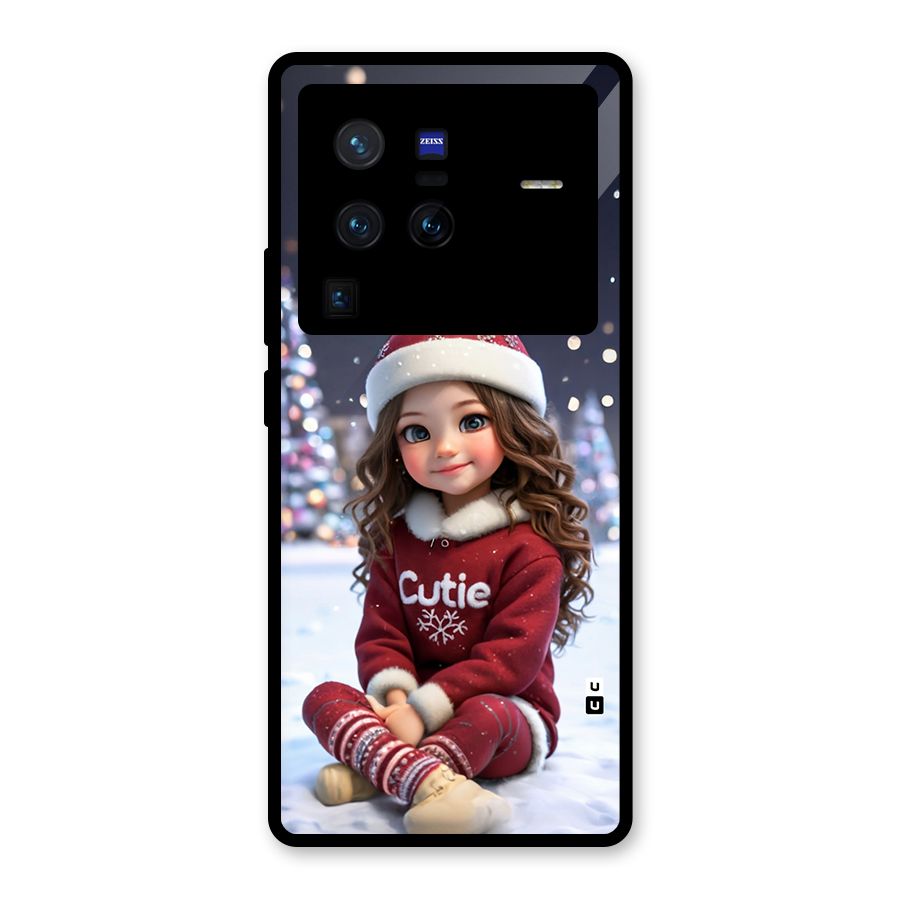 Girl In Snow Glass Back Case for Vivo X80 Pro