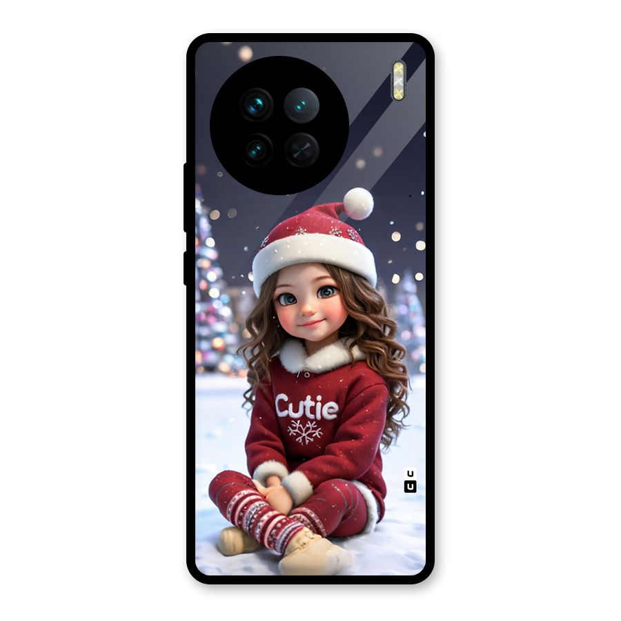 Girl In Snow Glass Back Case for Vivo X90
