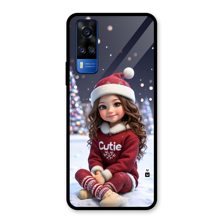 Girl In Snow Glass Back Case for Vivo Y31