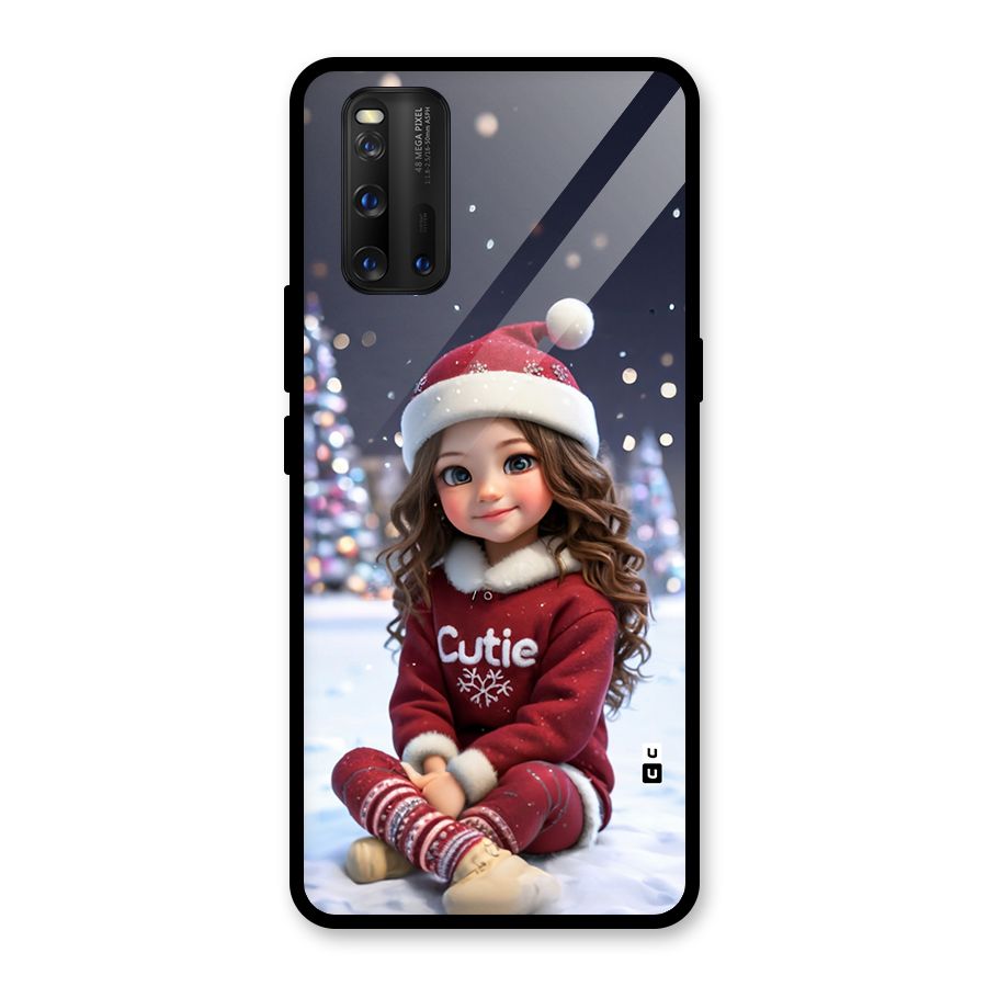 Girl In Snow Glass Back Case for Vivo iQOO 3
