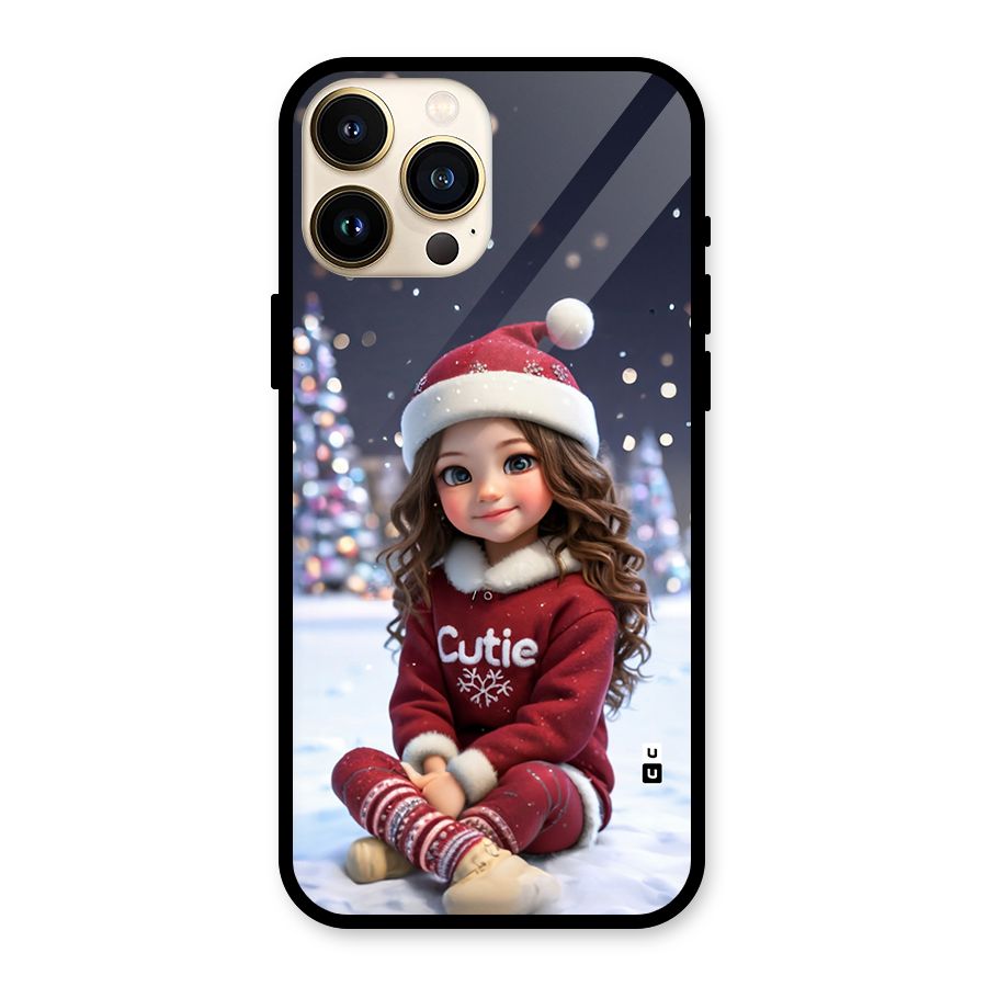Girl In Snow Glass Back Case for iPhone 13 Pro Max
