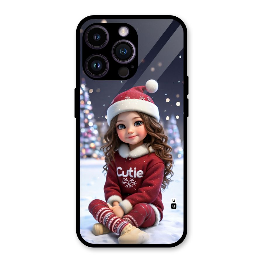 Girl In Snow Glass Back Case for iPhone 14 Pro Max
