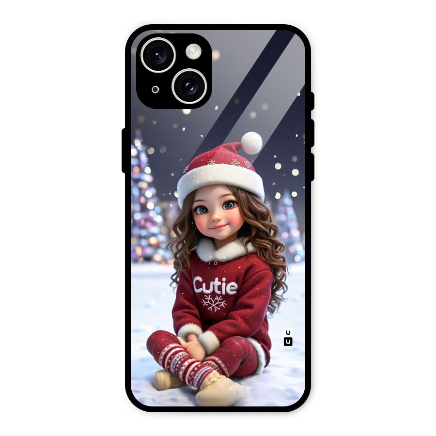 Girl In Snow Glass Back Case for iPhone 15 Plus