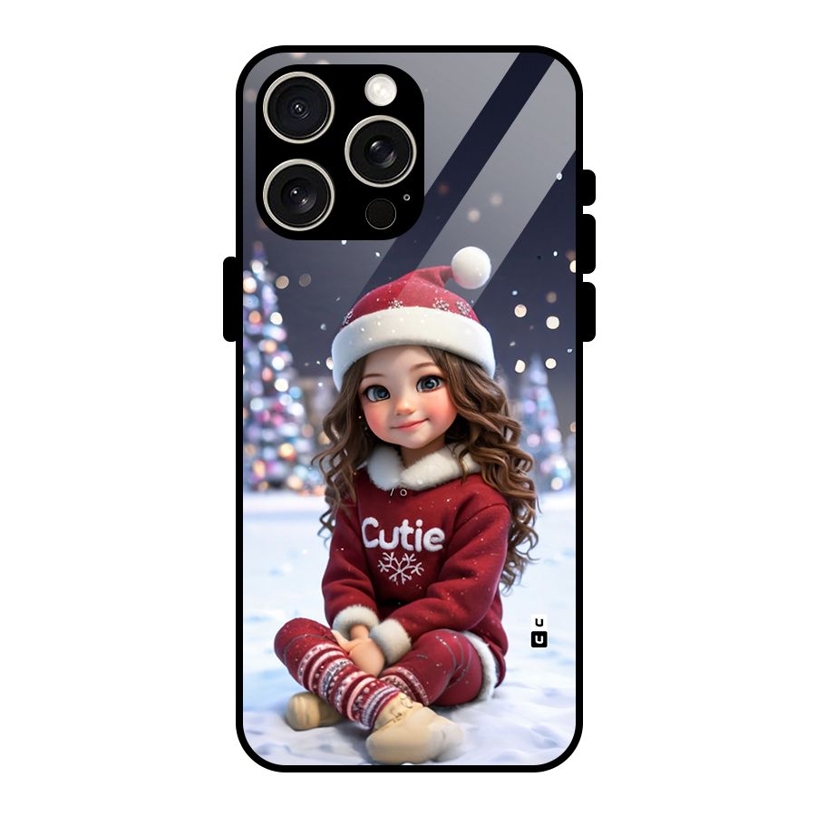 Girl In Snow Glass Back Case for iPhone 15 Pro Max