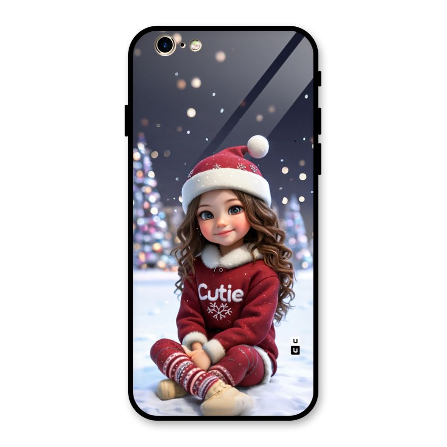 Girl In Snow Glass Back Case for iPhone 6 6S