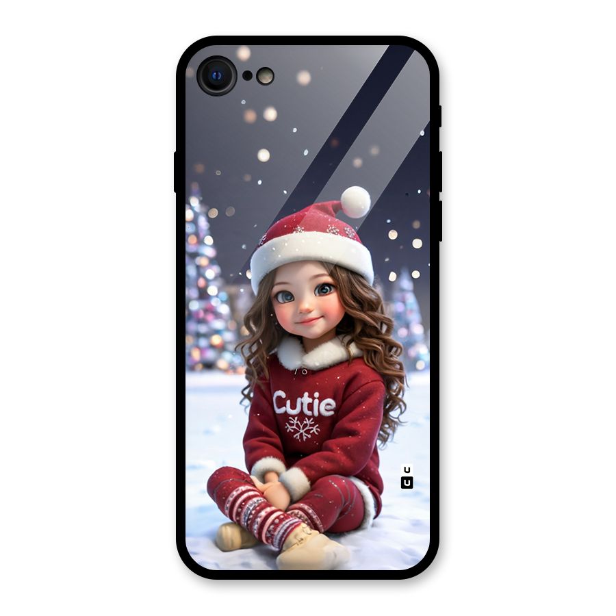 Girl In Snow Glass Back Case for iPhone 7