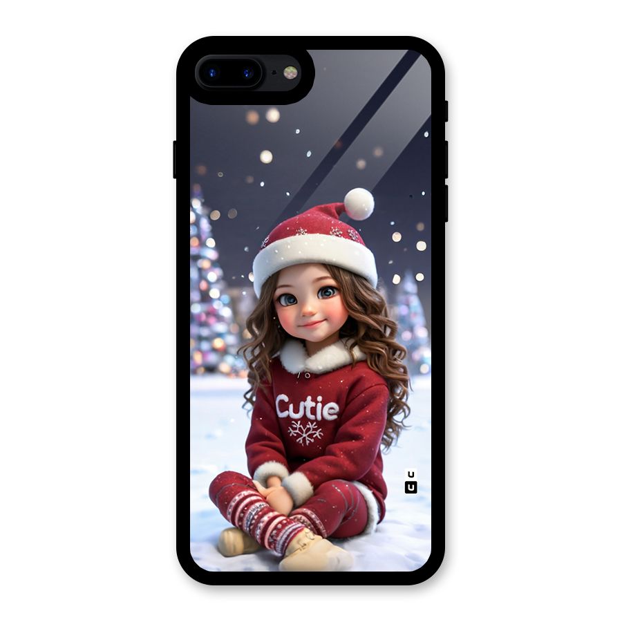 Girl In Snow Glass Back Case for iPhone 7 Plus