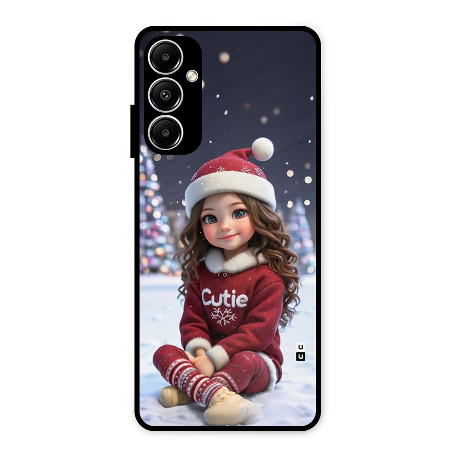 Girl In Snow Metal Back Case for Galaxy A05s
