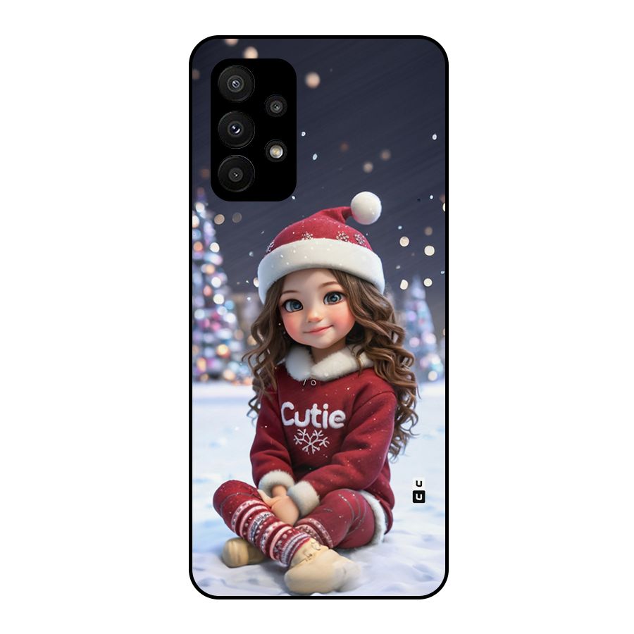 Girl In Snow Metal Back Case for Galaxy A23
