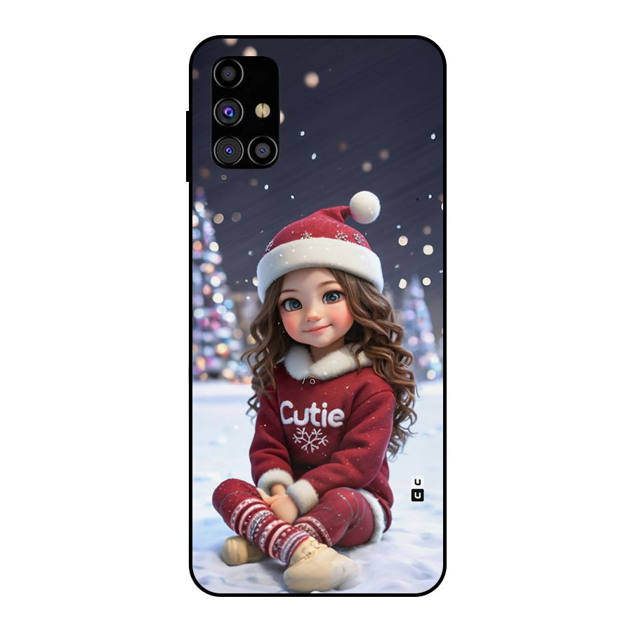 Girl In Snow Metal Back Case for Galaxy M31s
