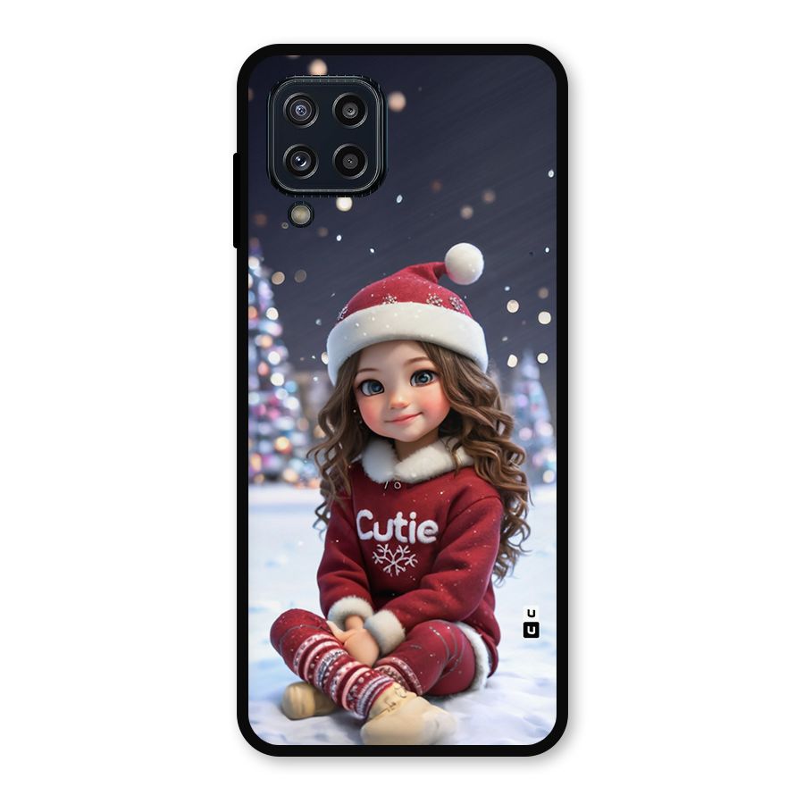 Girl In Snow Metal Back Case for Galaxy M32
