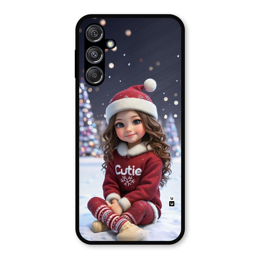 Girl In Snow Metal Back Case for Galaxy M34 5G