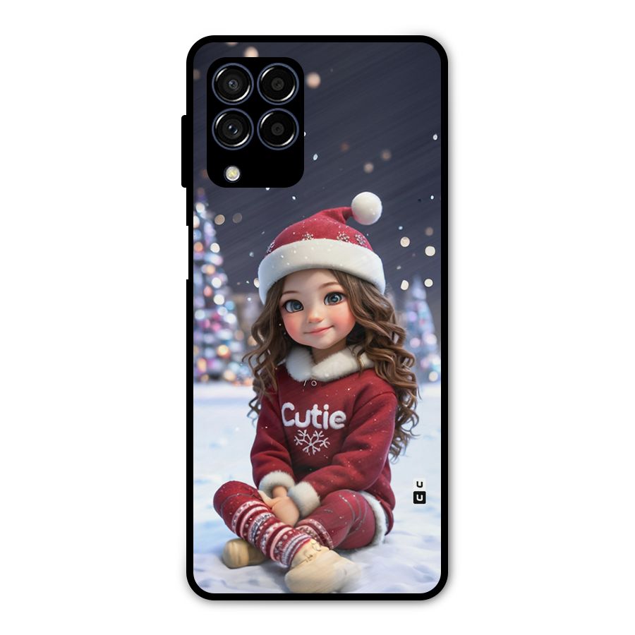 Girl In Snow Metal Back Case for Galaxy M53 5G