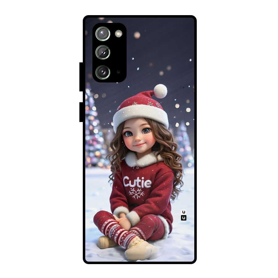 Girl In Snow Metal Back Case for Galaxy Note 20