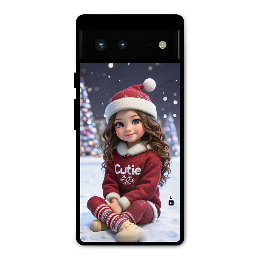 Girl In Snow Metal Back Case for Google Pixel 6