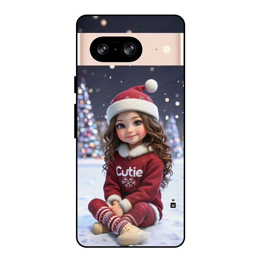 Girl In Snow Metal Back Case for Google Pixel 8