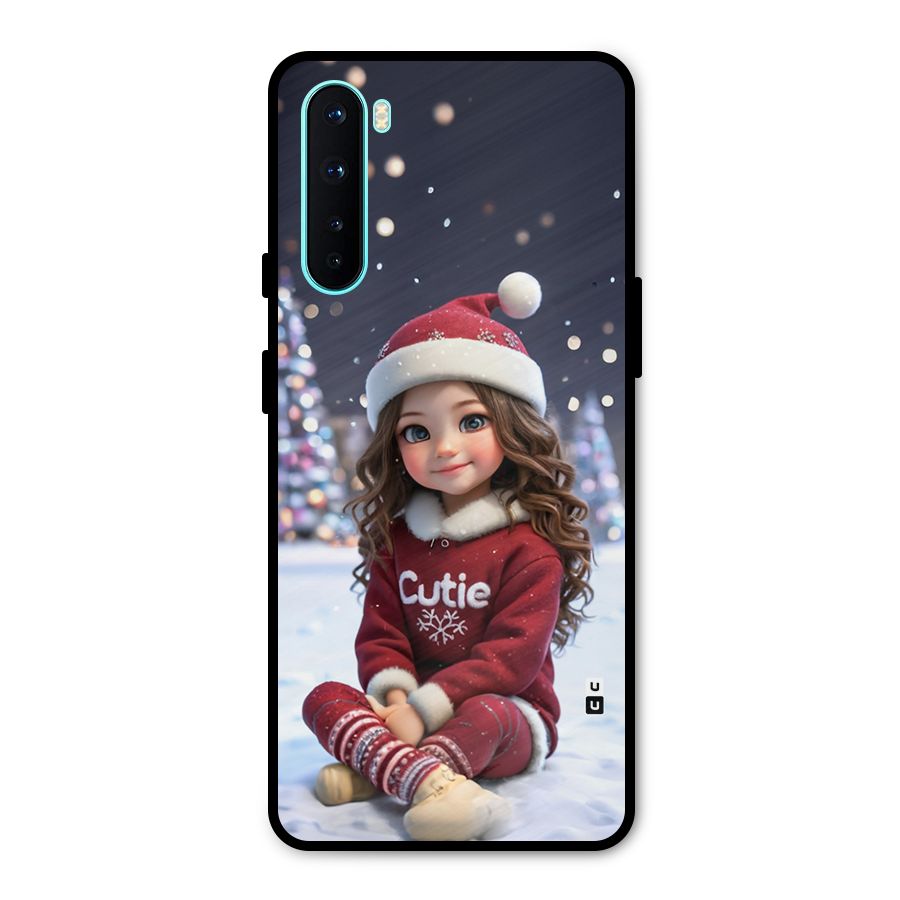 Girl In Snow Metal Back Case for OnePlus Nord