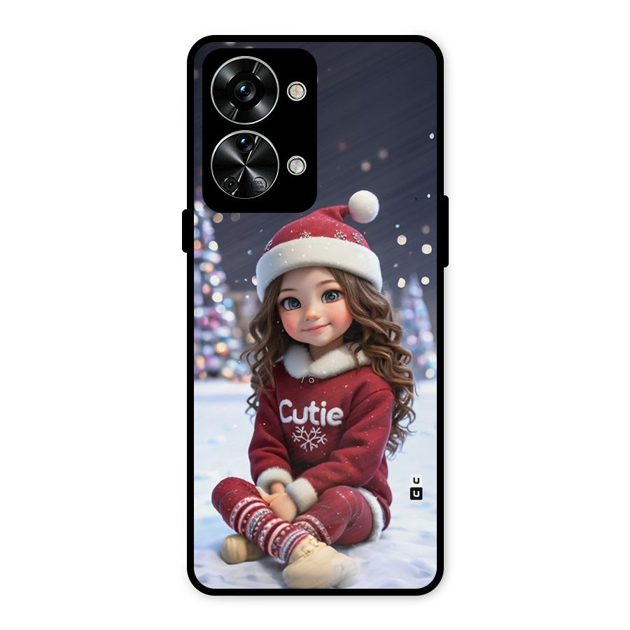Girl In Snow Metal Back Case for OnePlus Nord 2T
