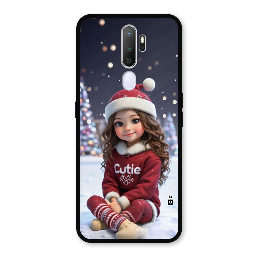 Girl In Snow Metal Back Case for Oppo A5 (2020)