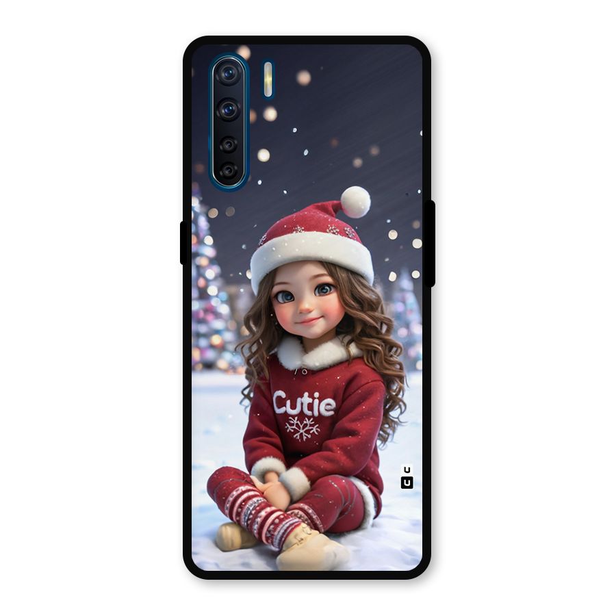 Girl In Snow Metal Back Case for Oppo F15