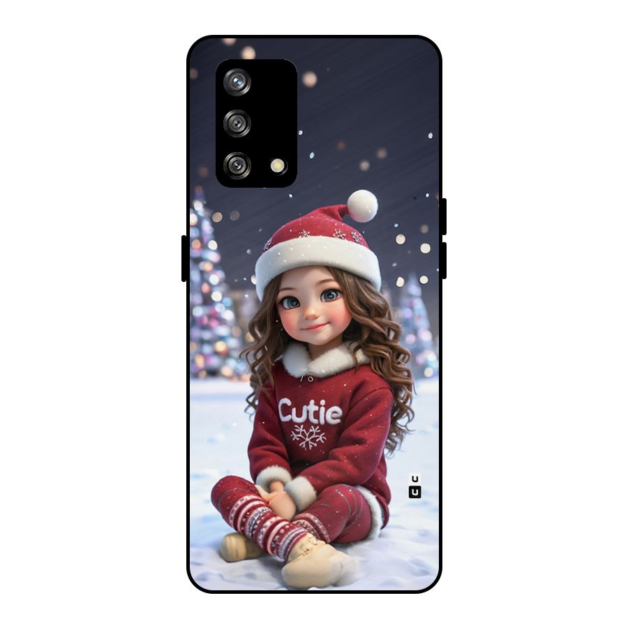 Girl In Snow Metal Back Case for Oppo F19