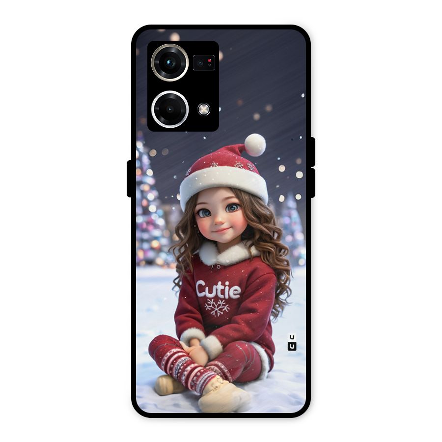 Girl In Snow Metal Back Case for Oppo F21s Pro 4G
