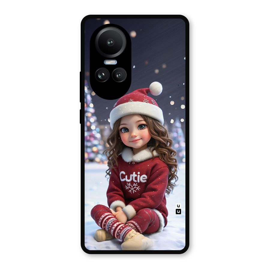 Girl In Snow Metal Back Case for Oppo Reno10 Pro