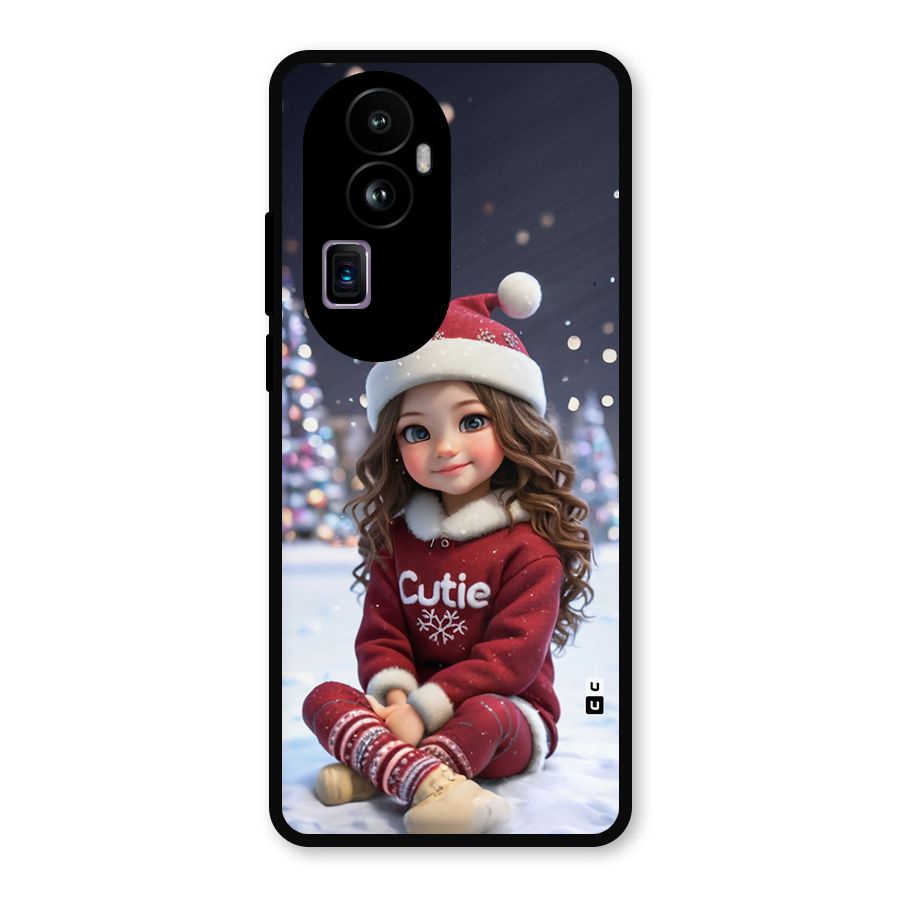 Girl In Snow Metal Back Case for Oppo Reno10 Pro Plus