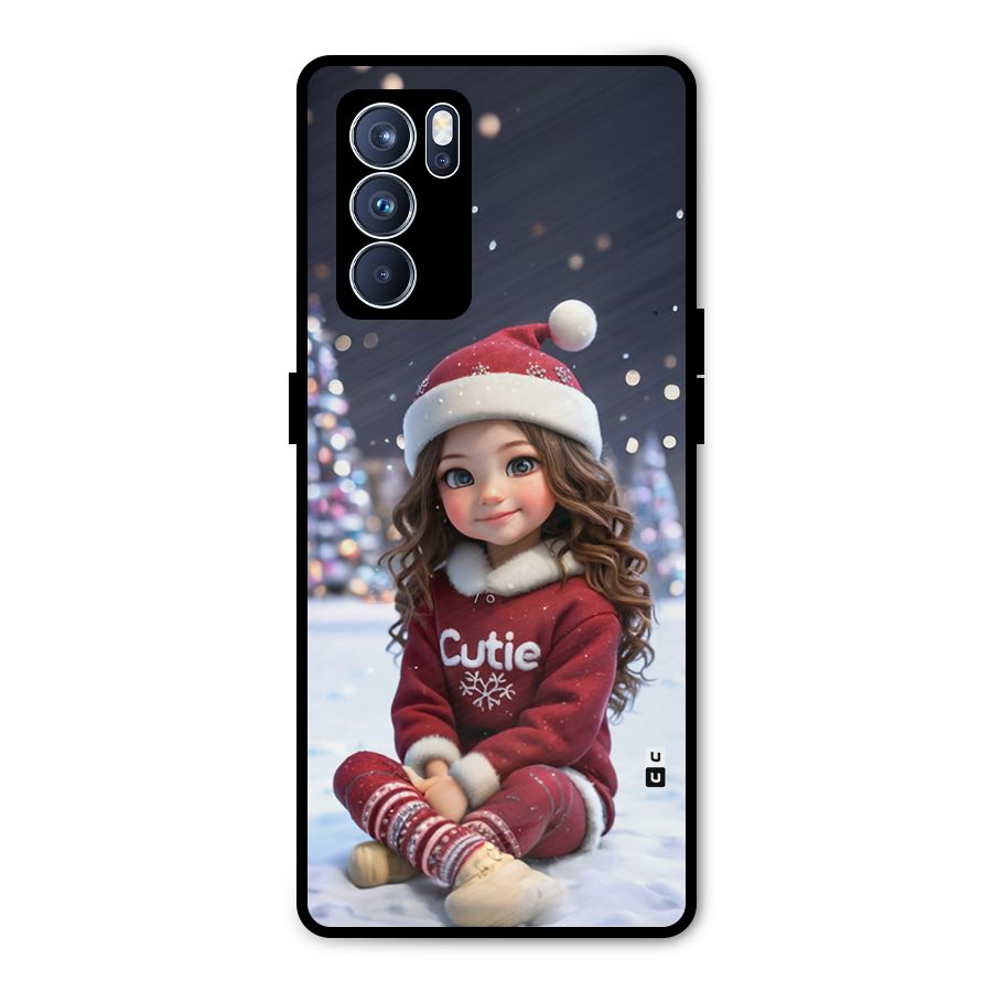 Girl In Snow Metal Back Case for Oppo Reno6 Pro 5G