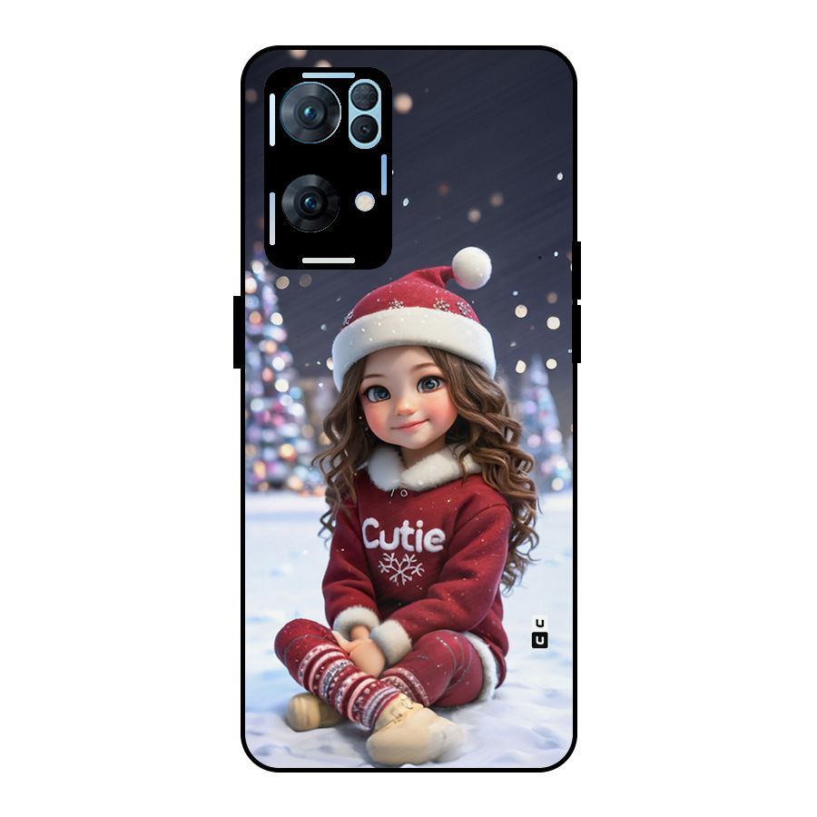 Girl In Snow Metal Back Case for Oppo Reno7 Pro 5G
