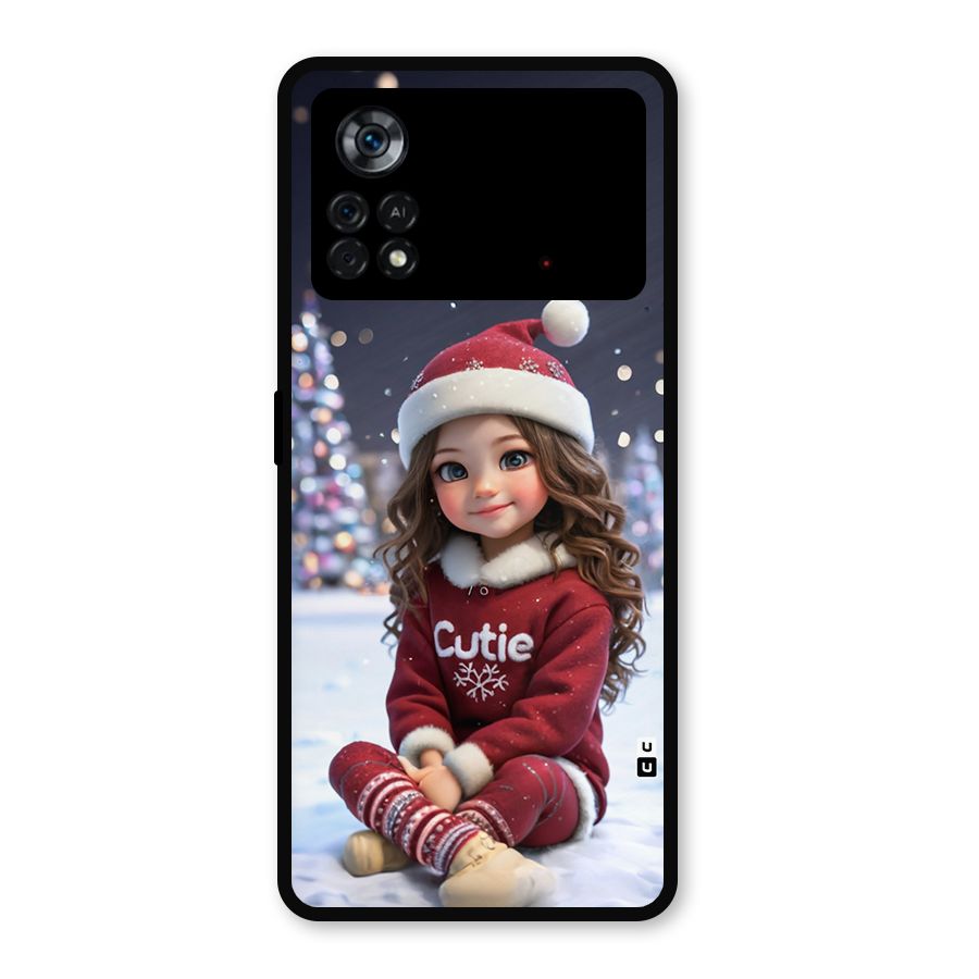 Girl In Snow Metal Back Case for Poco X4 Pro 5G