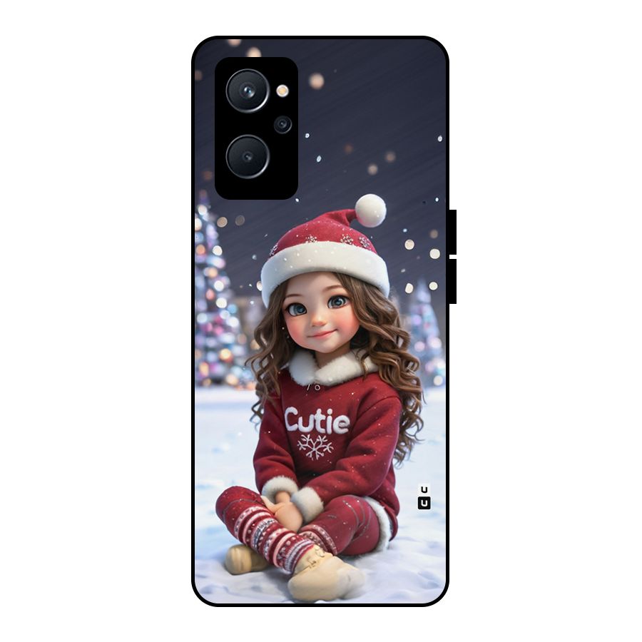 Girl In Snow Metal Back Case for Realme 9i 5G
