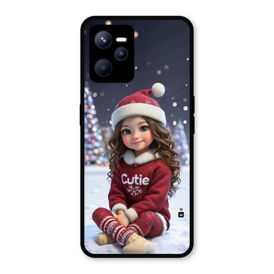 Girl In Snow Metal Back Case for Realme C35