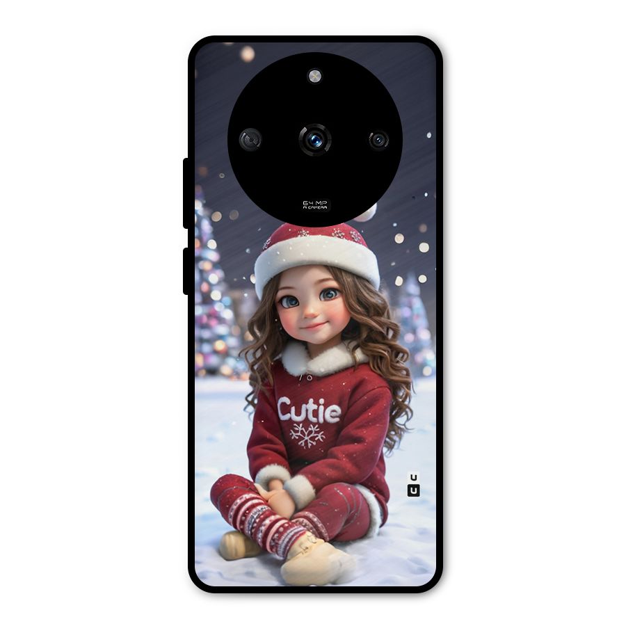 Girl In Snow Metal Back Case for Realme Narzo 60 5G