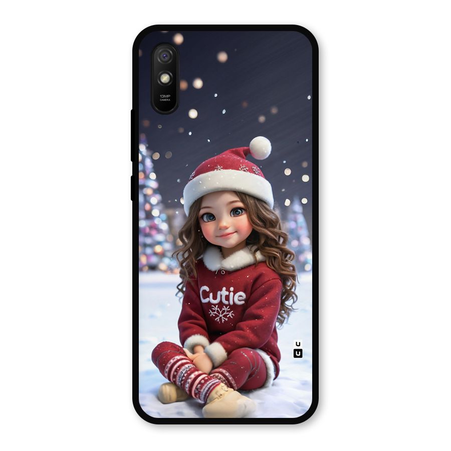 Girl In Snow Metal Back Case for Redmi 9a