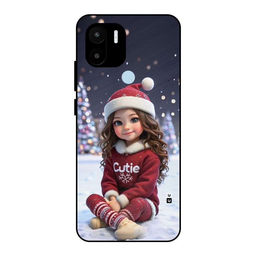 Girl In Snow Metal Back Case for Redmi A2 Plus