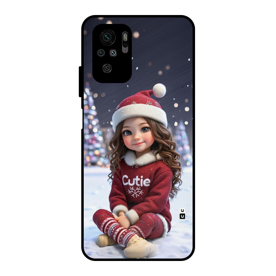 Girl In Snow Metal Back Case for Redmi Note 11 SE