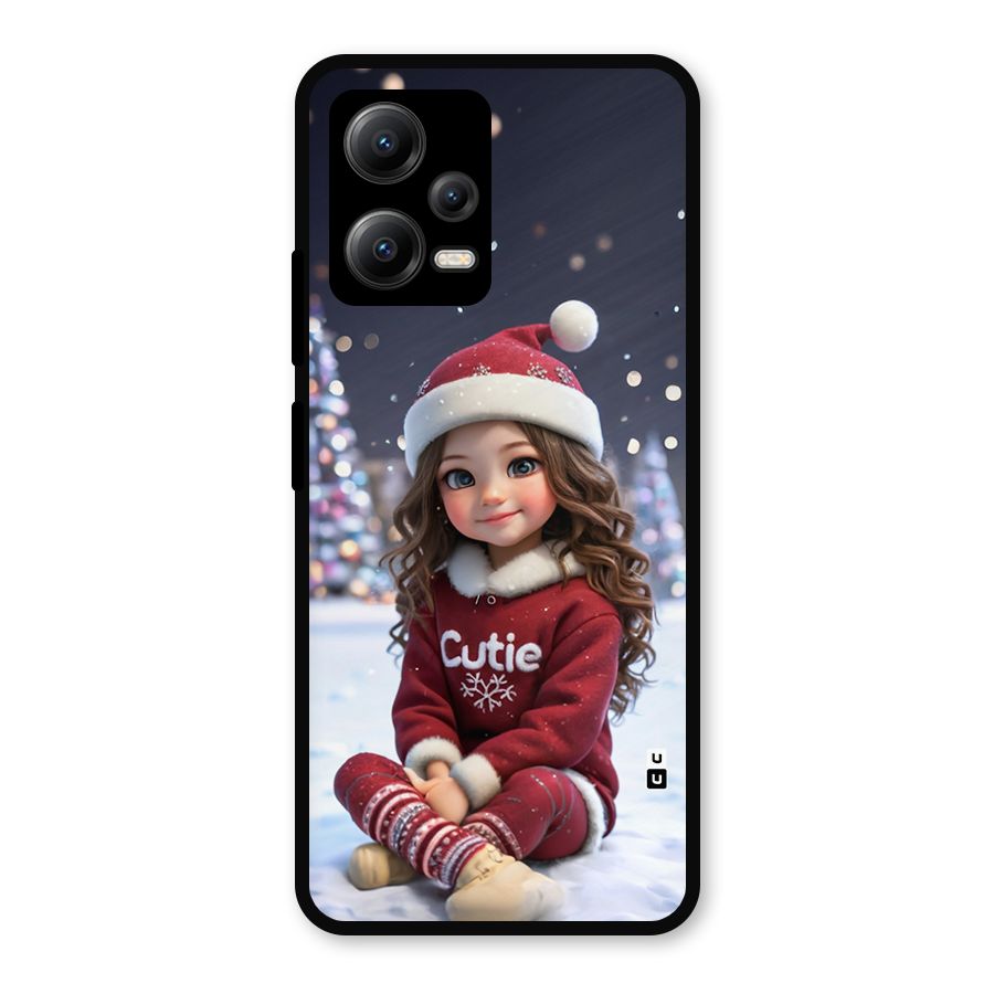 Girl In Snow Metal Back Case for Redmi Note 12 5G