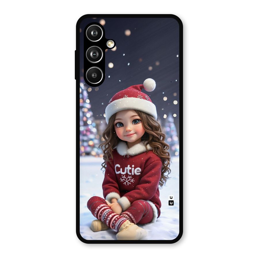 Girl In Snow Metal Back Case for Samsung Galaxy M54