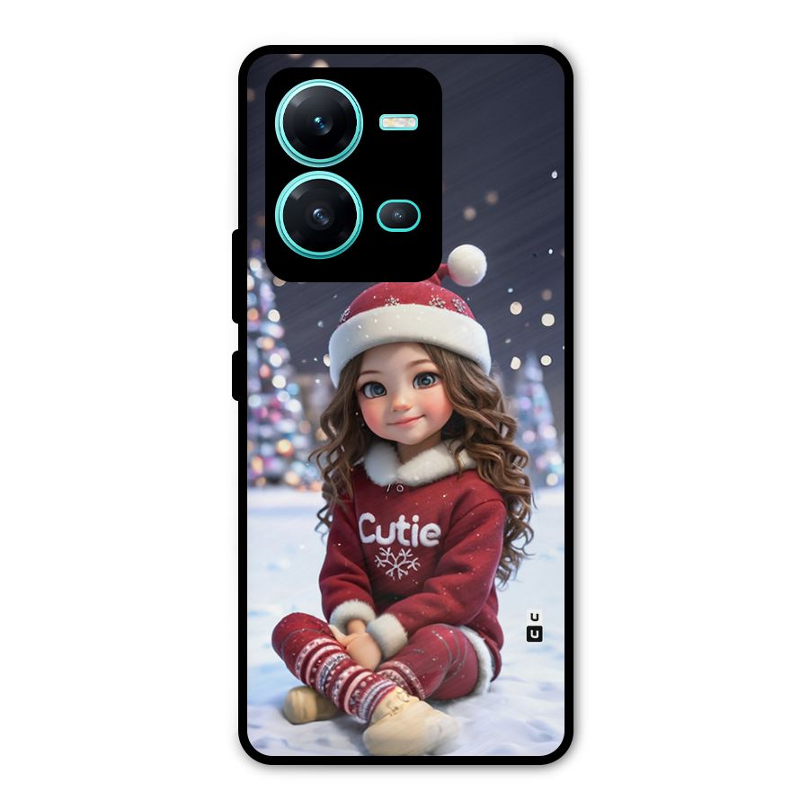 Girl In Snow Metal Back Case for Vivo V25