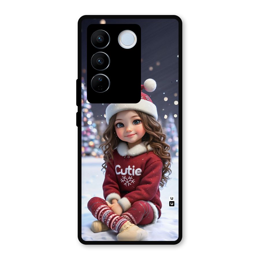 Girl In Snow Metal Back Case for Vivo V27