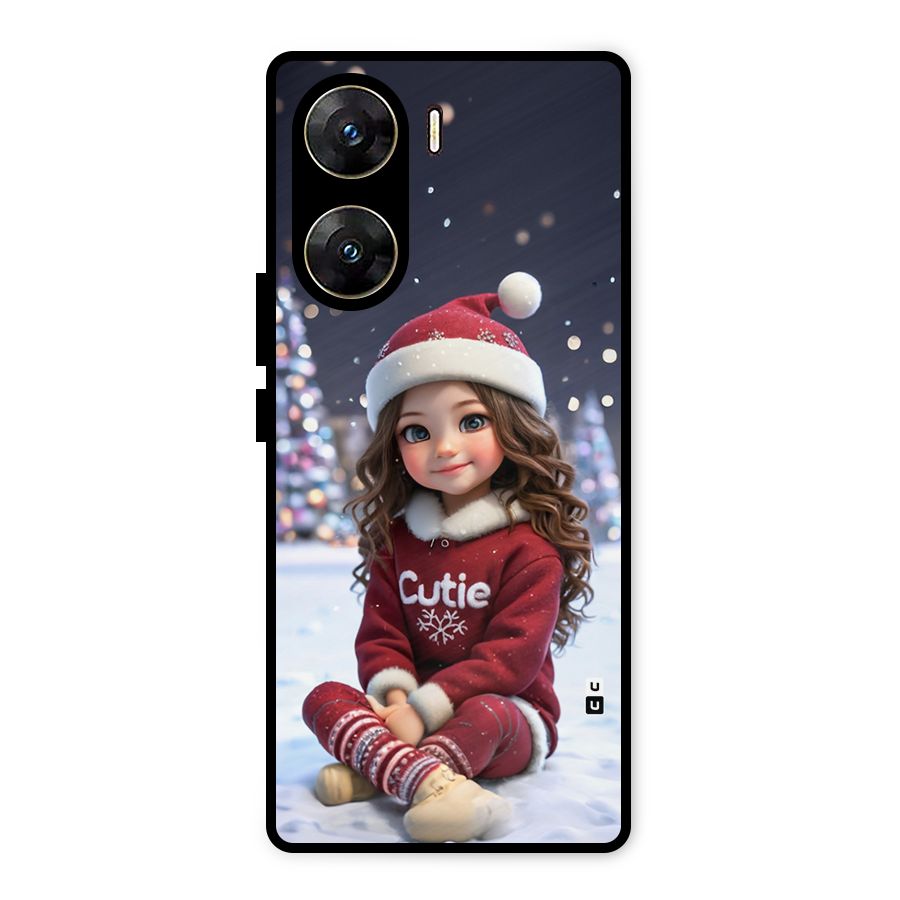 Girl In Snow Metal Back Case for Vivo V29e