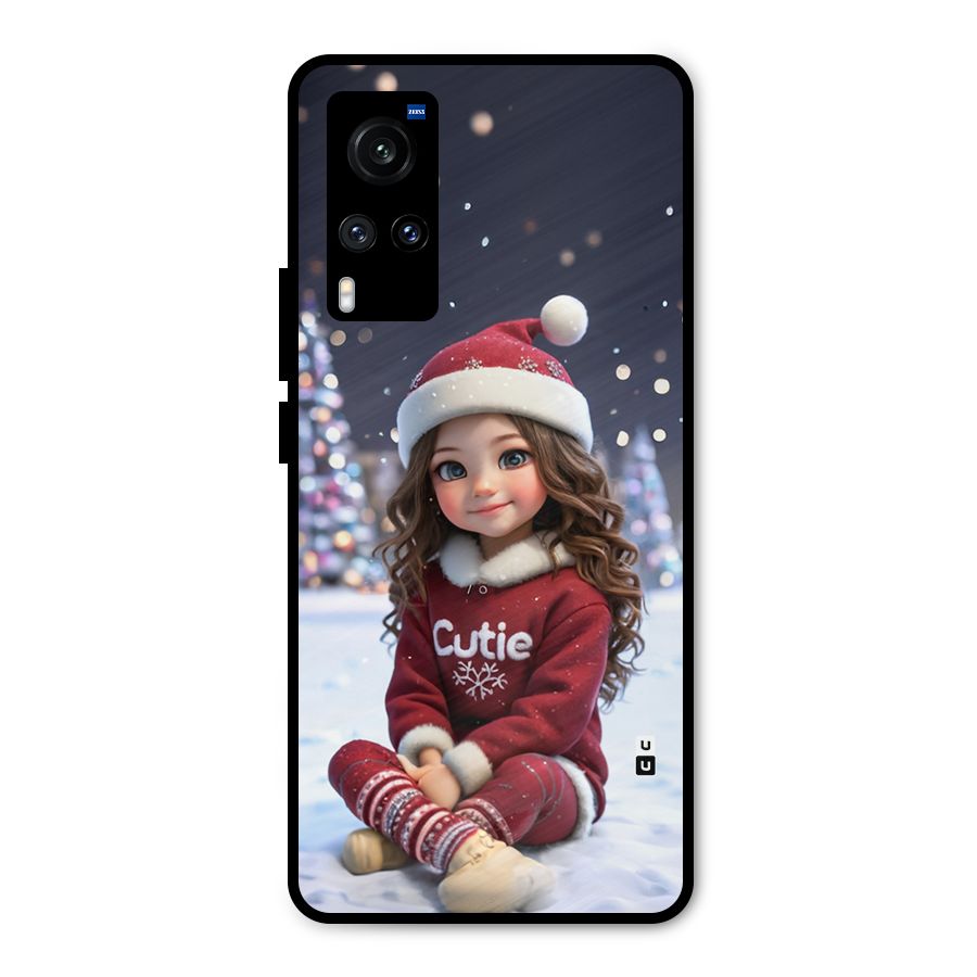 Girl In Snow Metal Back Case for Vivo X60