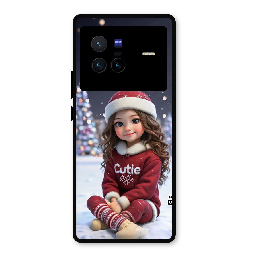 Girl In Snow Metal Back Case for Vivo X80